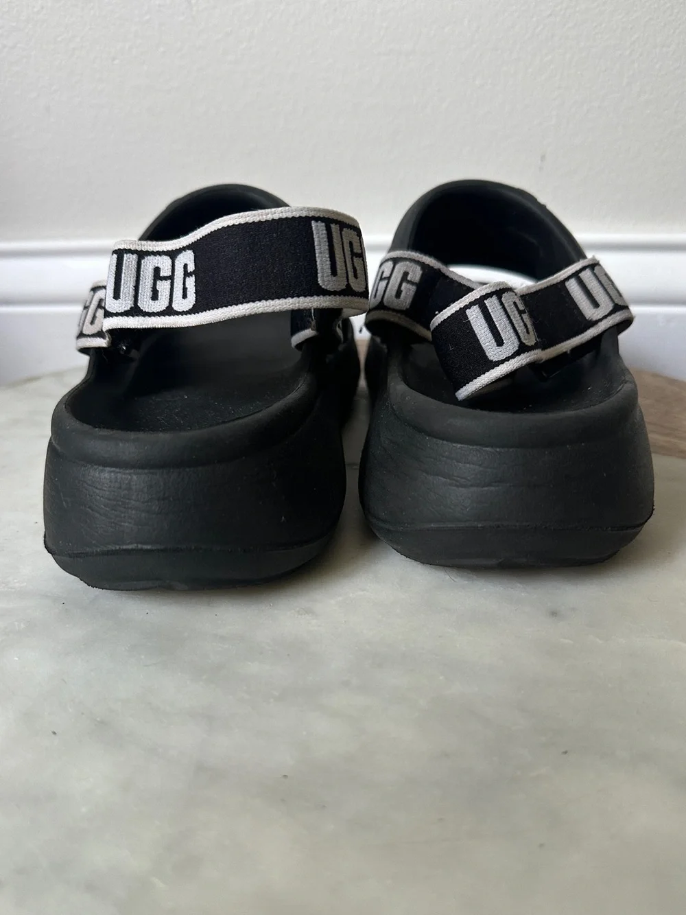 UGG kids sandals Sport yeah slide Black